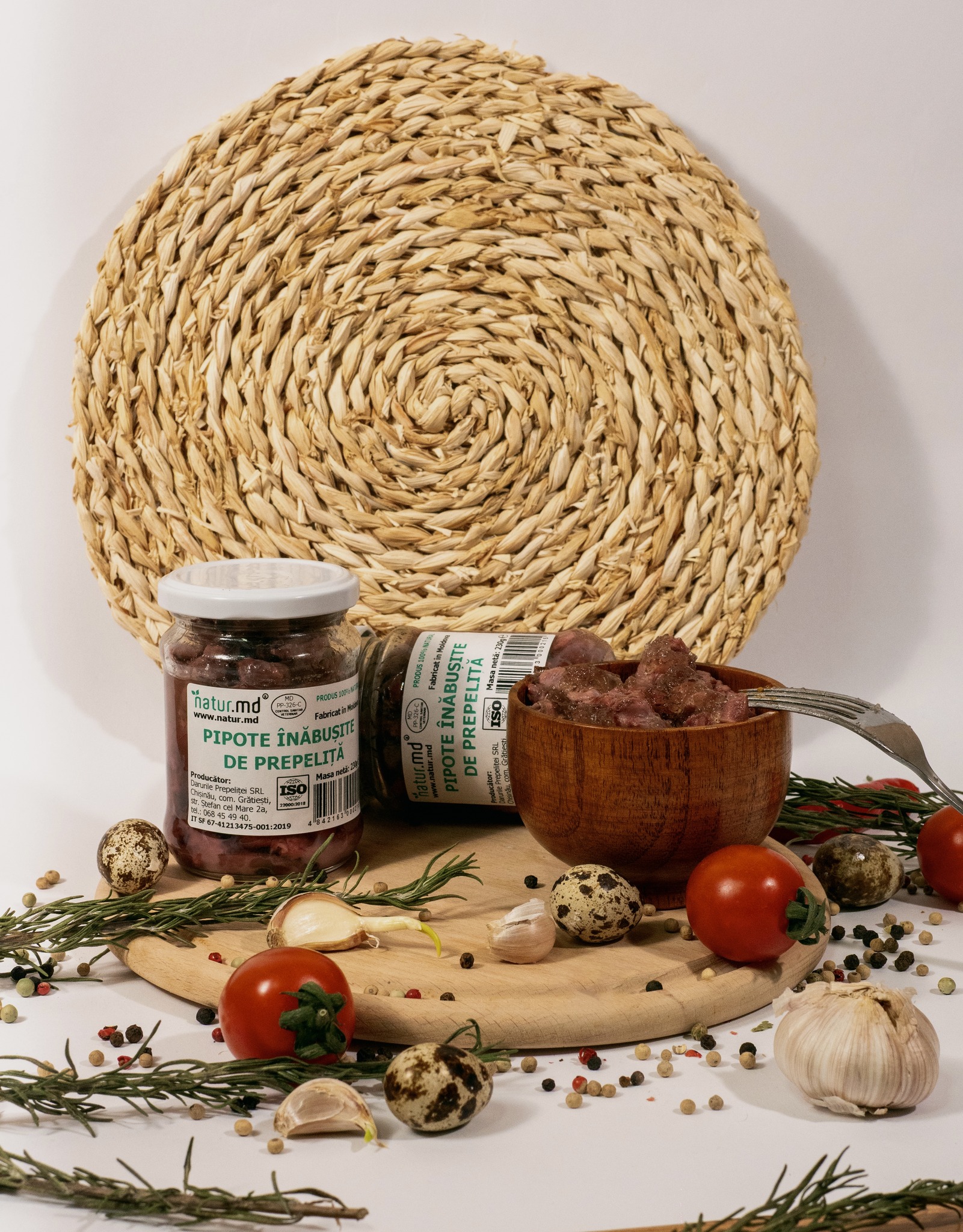 Pipote înăbușite de prepeliță