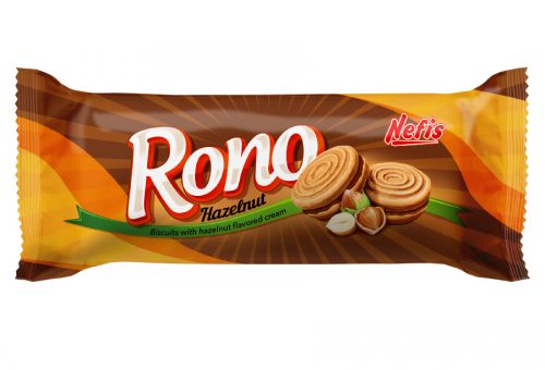 Biscuiti Rono cu cremă de alune 180g