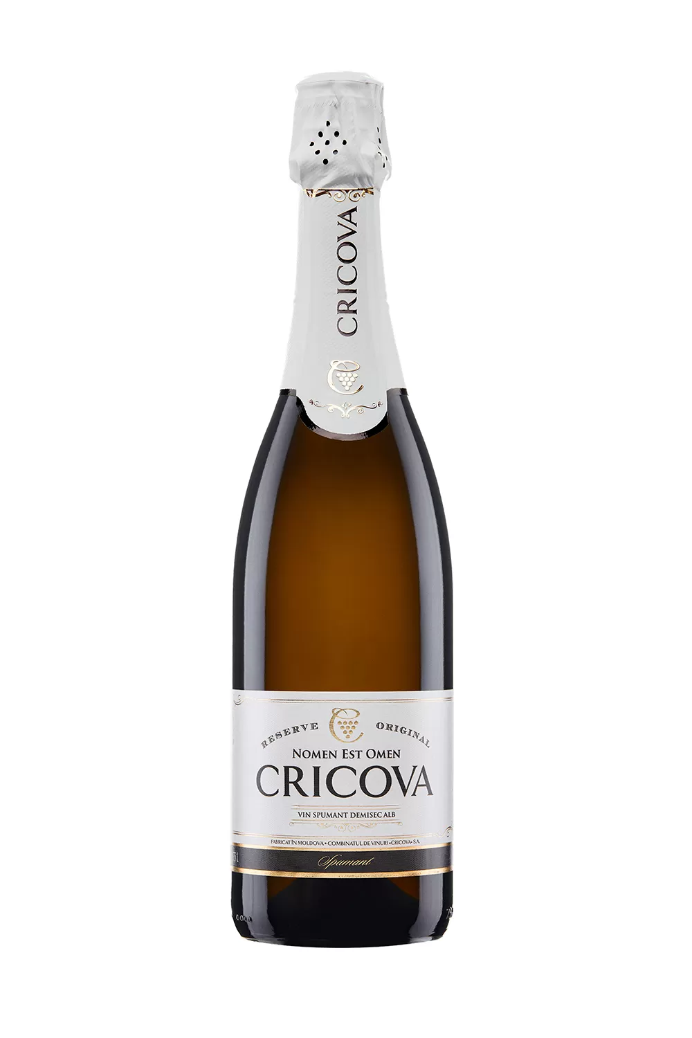 CRICOVA Vin Spumant alb demisec ORIGINAL 750ml