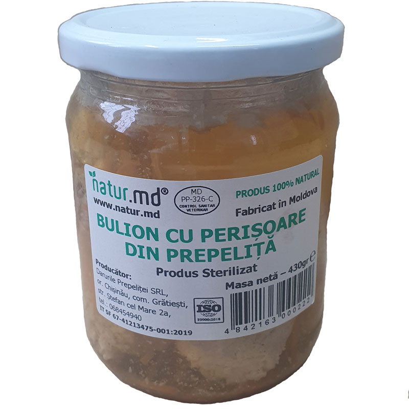 Bulion cu perișoare din prepeliță