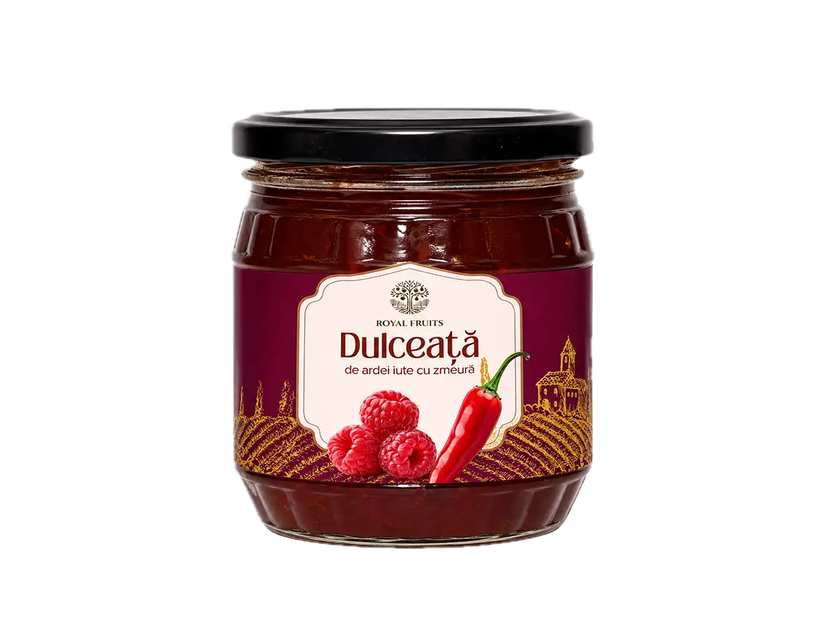 Dulceată de ardei cu zmeură