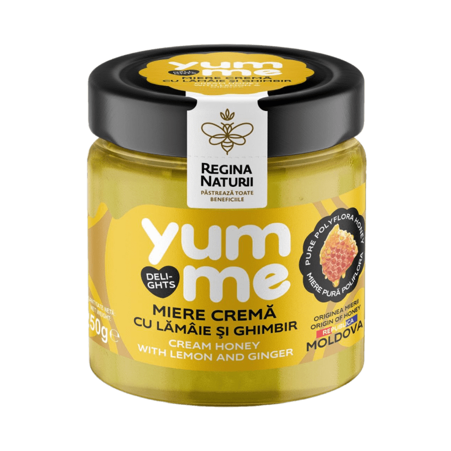 MIERE CREMA CU LAMAIE SI GHIMBIR  250g