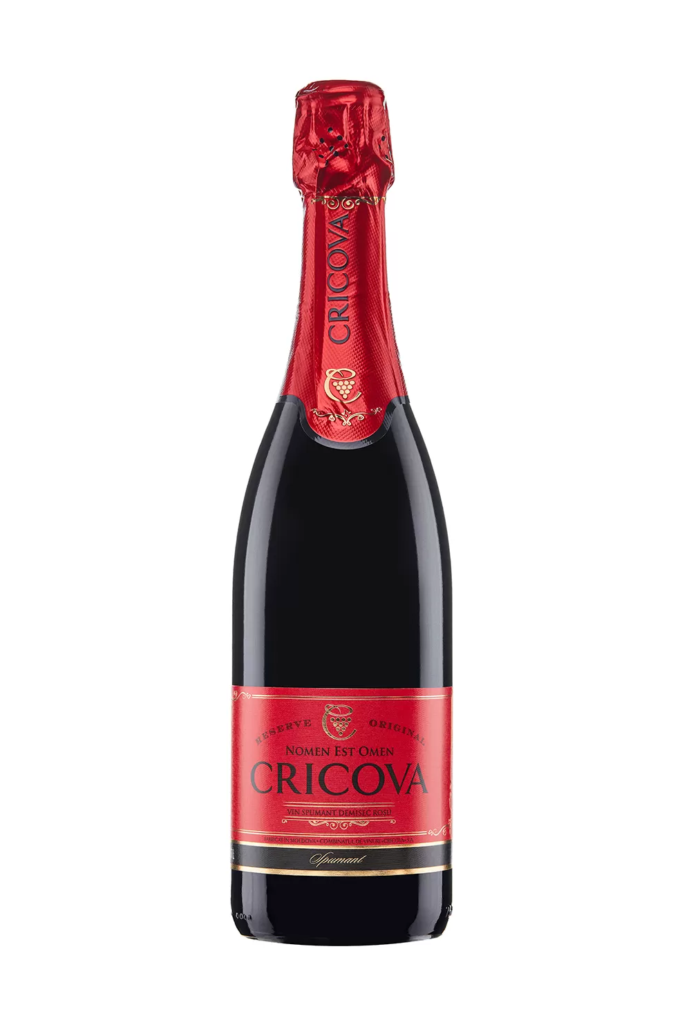 CRICOVA Vin spumant roșu demisec ORIGINAL 750 ml