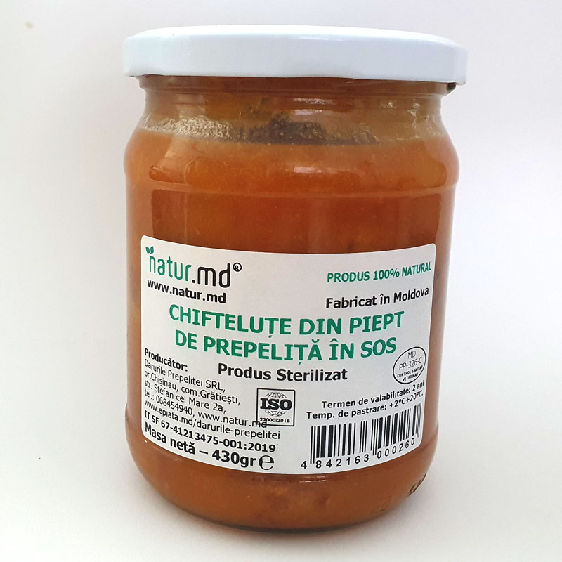 Chifteluțe din piept de prepeliță în sos