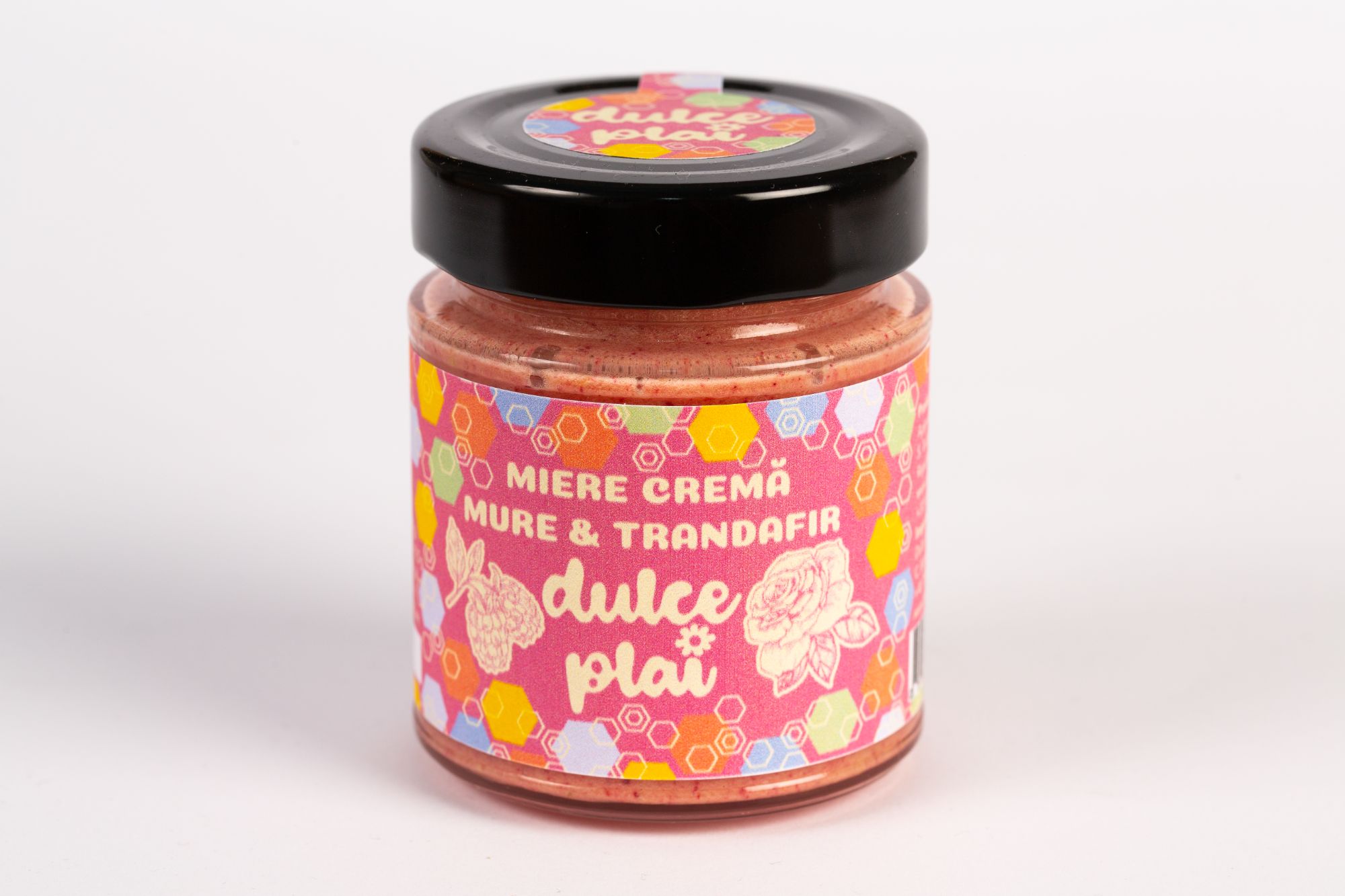 Miere Cremă cu Mure și Trandafir Dulce Plai